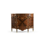 Sheraton Style Bowfront Light Mahogany Commode