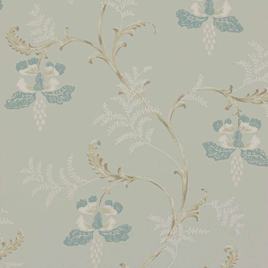Colefax and Fowler Tapet Bellflower Aqua
