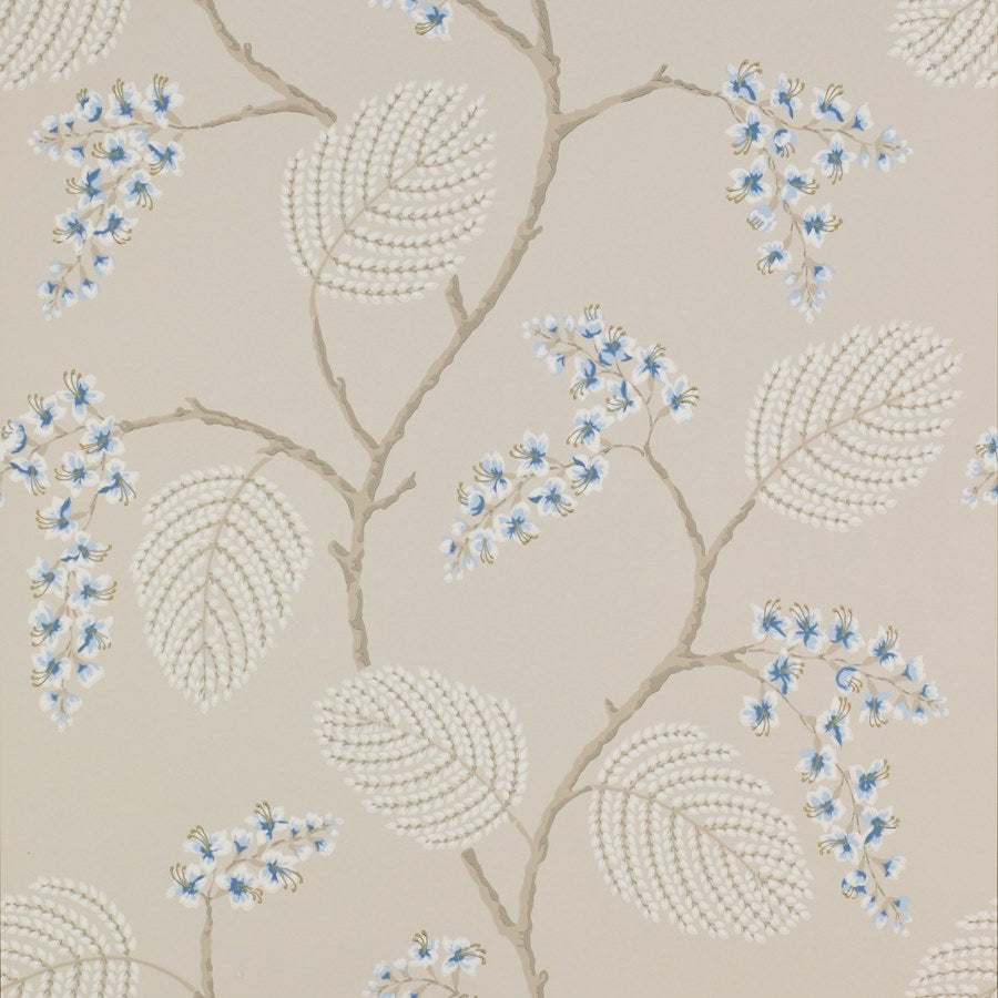 Colefax and Fowler Tapet Atwood Blue Beige
