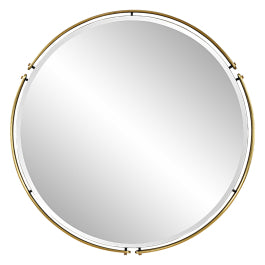 Wesley Round Mirror — Uttermost