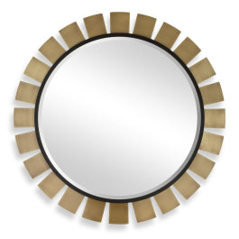 Toluca Round Brass Mirror — Uttermost