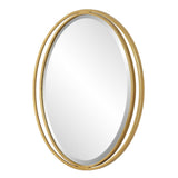 Rhodes Gold Oval Mirror - undefined