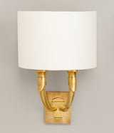 French Horn Vägglampa – Brass