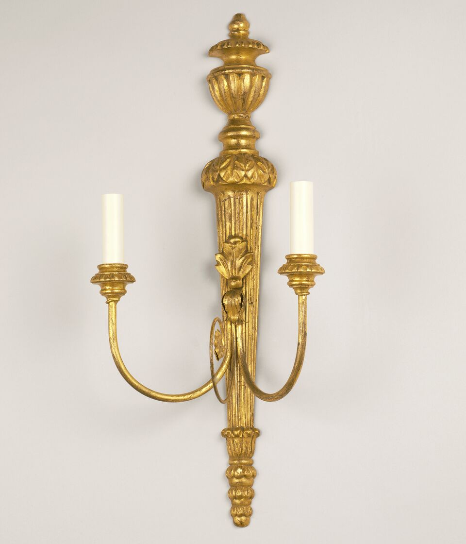 Saltram Giltwood Vägglampa – Gilt