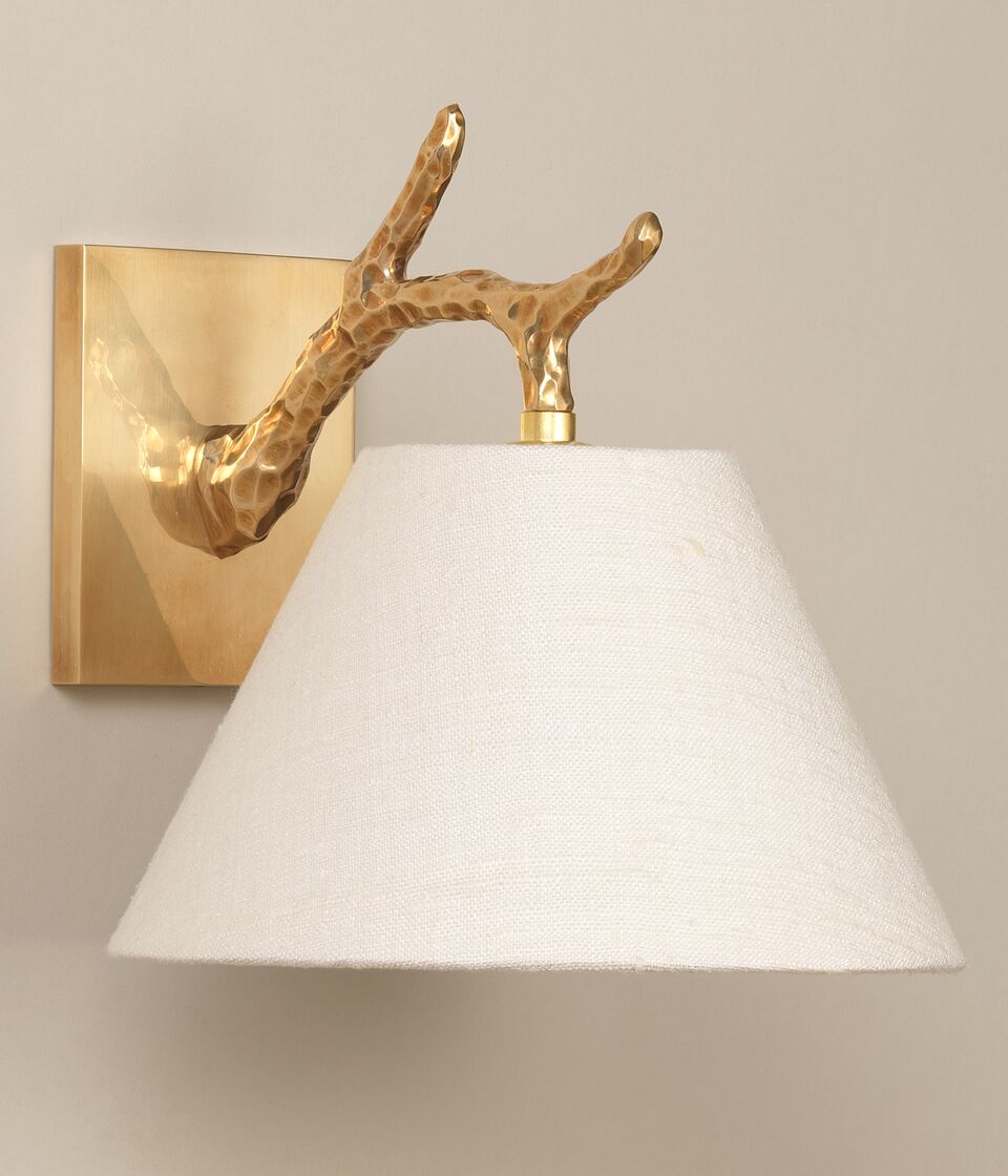 Twig Down Vägglampa – Brass