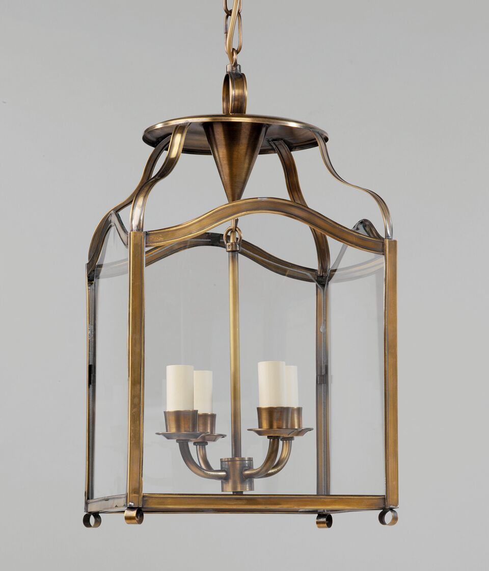 Littleton Lykta – Glass & Brass