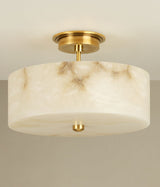 Weston Alabaster Taklampa – Brass & Alabaster