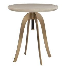 Alice Oak Adjustable Accent Table - undefined