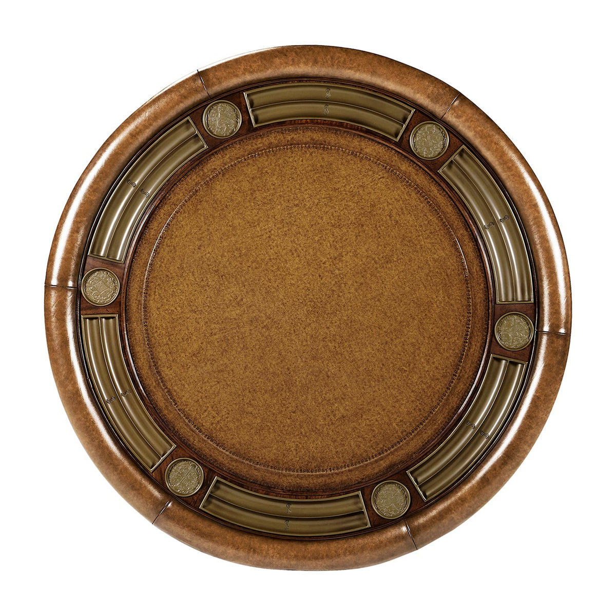 Mahogny runt Poker bord