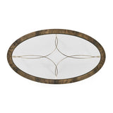 Ovalt Buckingham soffbord i mahogny – Bleached Mahogany