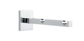 City Dubbelt väggfäste 140mm Ø14mm — Krom