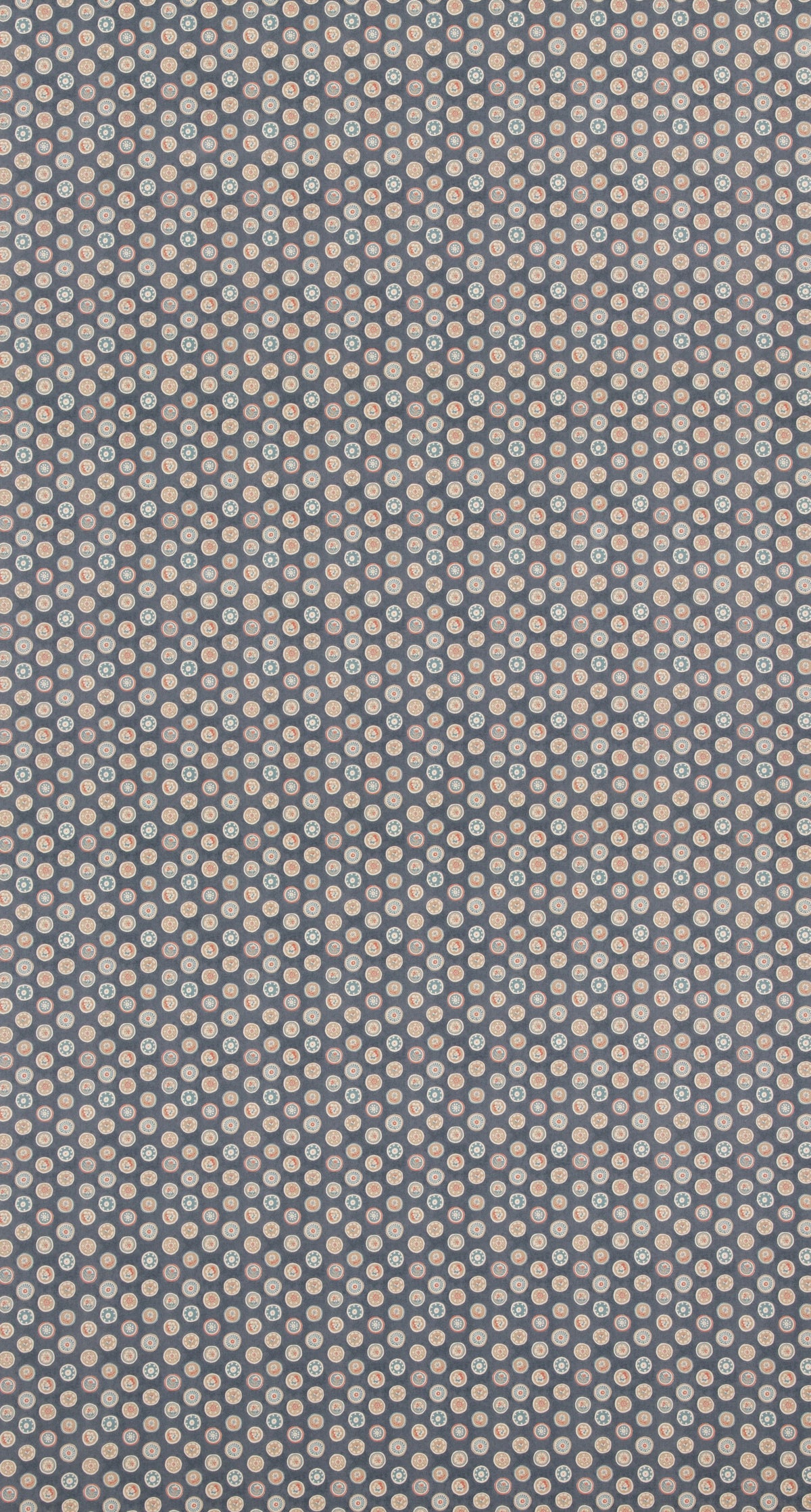 Court Buttons Indigo tyg