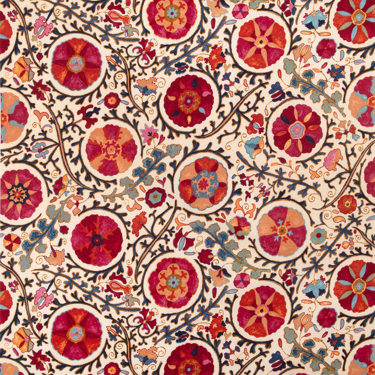 Dzhambul Cotton and Linen Print Tyg