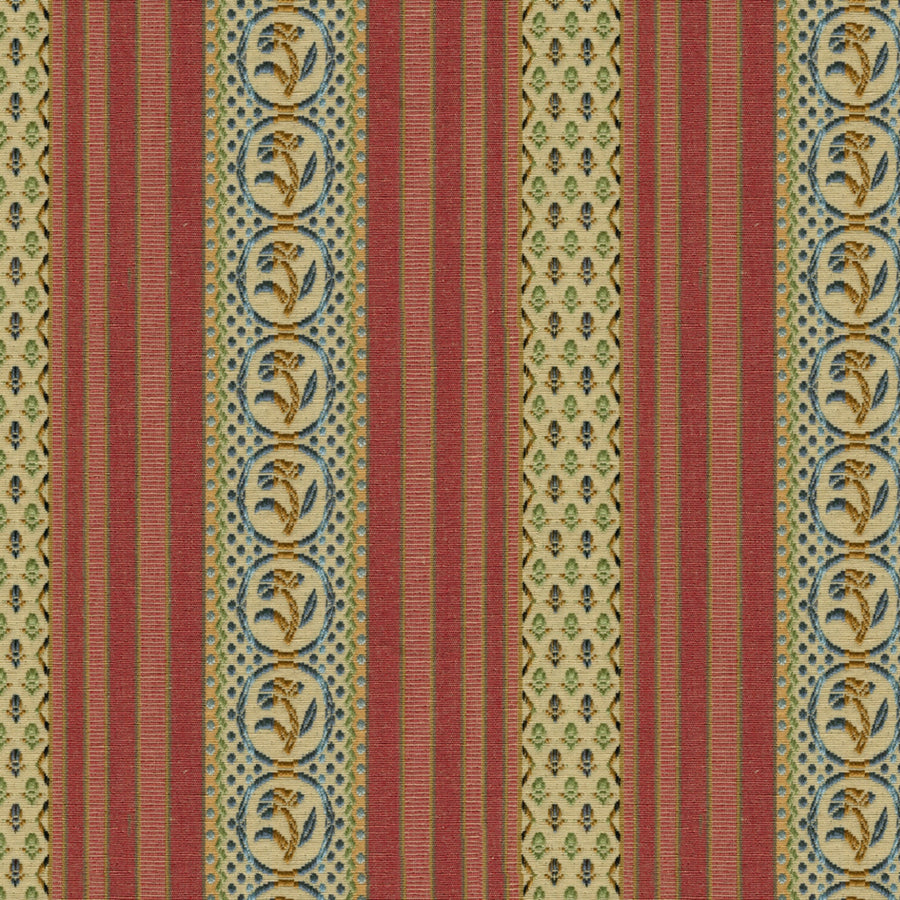 Rayure Fleurette Tygprov — Brunschwig & Fils