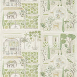 Sanderson Tyg Sultans Garden Garden Green