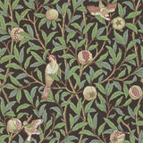 Morris and Co Tapet Bird & Pomegranate Charcoal Sage