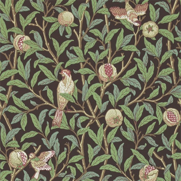 Bird & Pomegranate Tapet — Morris & Co