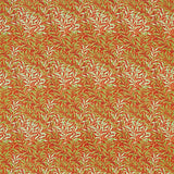Morris and Co Tyg Willow Bough — Queen Square Fabrics Tomato Olive