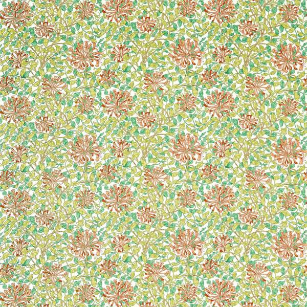 Morris and Co Tyg Honeysuckle — Queen Square Fabrics Summer
