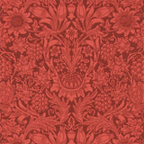 Morris and Co Tapet Sunflower Chocolate Red