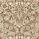 Morris and Co Tapet Sunflower Chocolate Cream