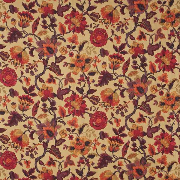 Sanderson Tyg Amanpuri Old Gold/Aubergine