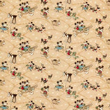 Sanderson Tyg Mickey At the Farm Butterscotch
