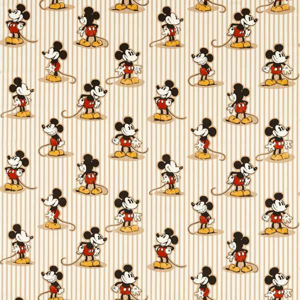 Sanderson Tyg Mickey Stripe Peanut