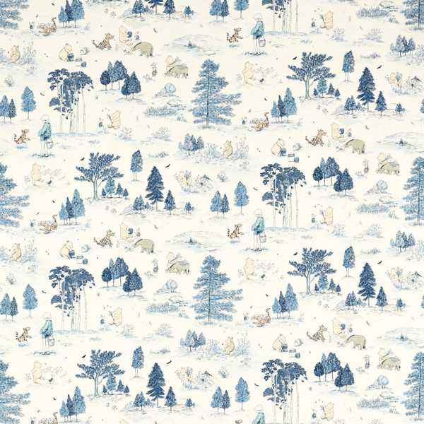 Sanderson Tyg Winnie the Pooh Bonbon Blue
