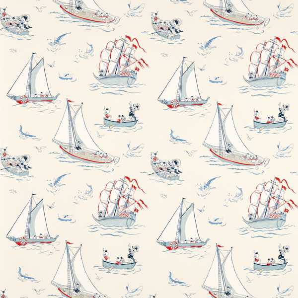 Sanderson Tyg Donald Nautical Sea Salt