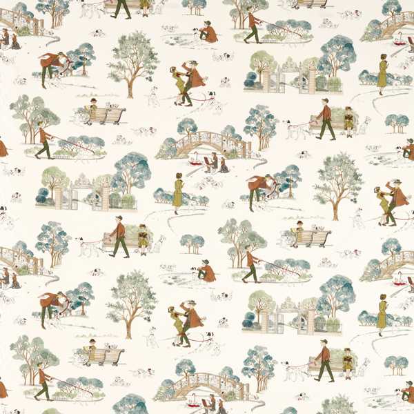 Sanderson Tyg 101 Dalmatians Breeze Blue