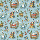 Sanderson Tapet Alice in Wonderland Puddle Blue