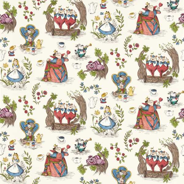 Sanderson Tapet Alice in Wonderland Tapetprov - Hundreds & Thousands