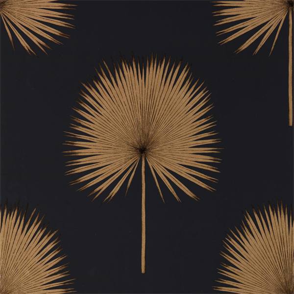 Sanderson Tapet Fan Palm Charcoal/Gold