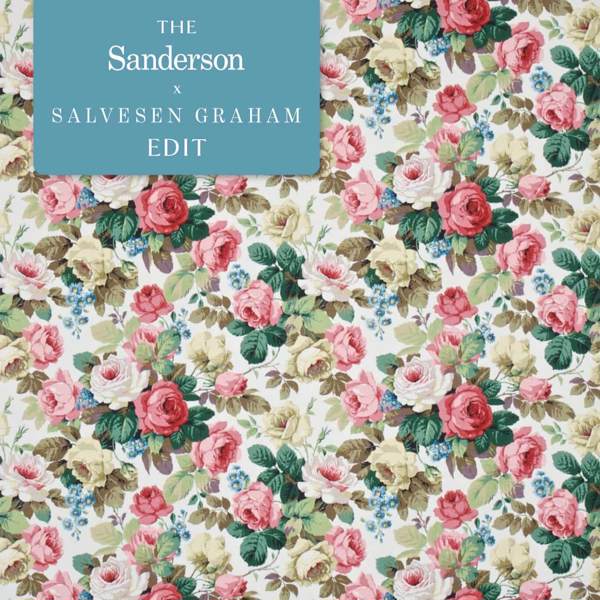 Sanderson Tyg Chelsea — DKH1 White/Pink