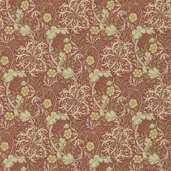 Morris and Co Tapet Morris Seaweed Red Gold
