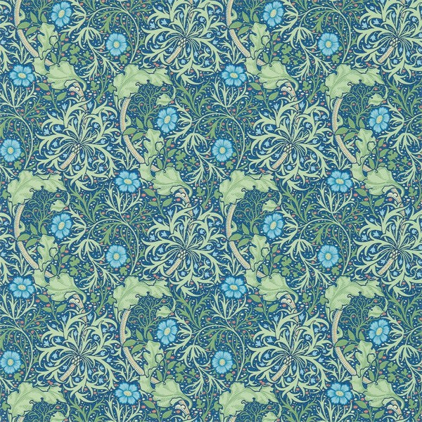 Morris and Co Tapet Morris Seaweed Cobalt Thyme