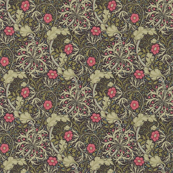 Morris and Co Tapet Morris Seaweed Ebony Poppy