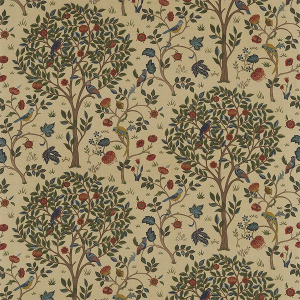Morris and Co Tyg Kelmscott Tree — Archive III Forest Gold
