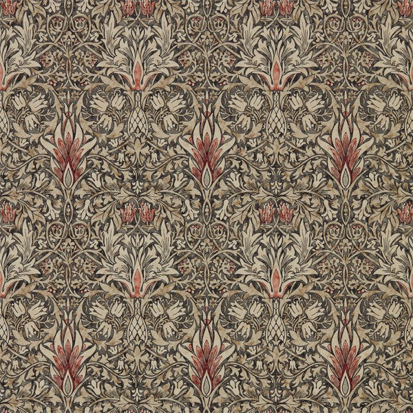 Morris and Co Tapet Snakeshead Charcoal Spice