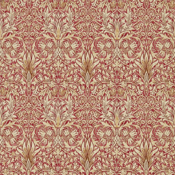 Morris and Co Tapet Snakeshead Madder Gold