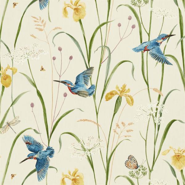 Sanderson Tyg Kingfisher & Iris Azure/Linen