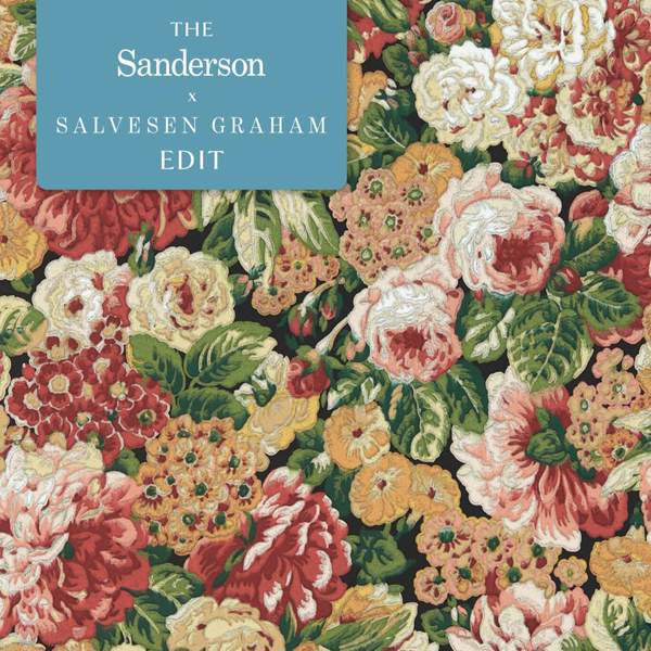 Rose and Peony Tapet — Sanderson