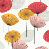 Sanderson Tapet Dandelion Clocks Coral