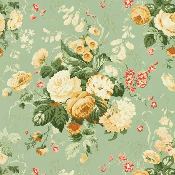 Sanderson Tapet Stapleton Park Sage/Honey