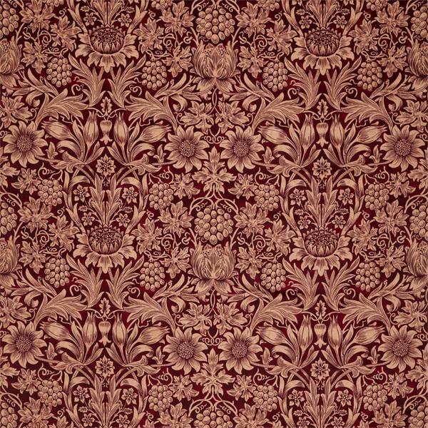 Sunflower Velvet Tyg — Morris & Co