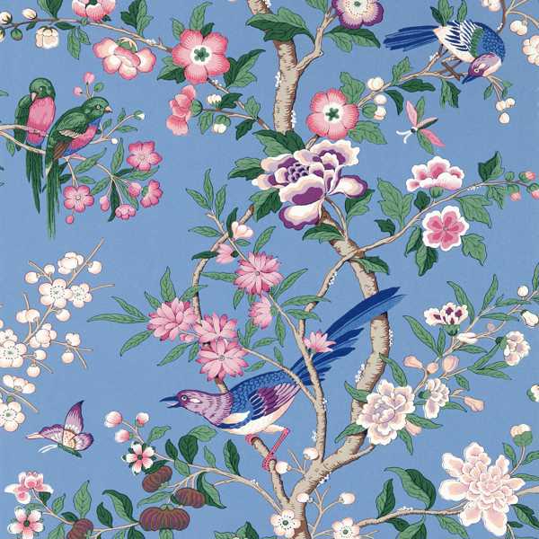 Sanderson Tapet Chinoiserie Hall Blueberry/Purple
