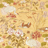 Sanderson Tapet Crane & Frog Honey/Olive