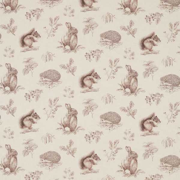 Sanderson Tyg Squirrel & Hedgehog Walnut/Linen