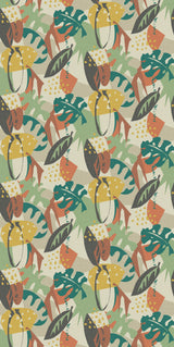 Osborne and Little Tapet Zylina Terracotta teal